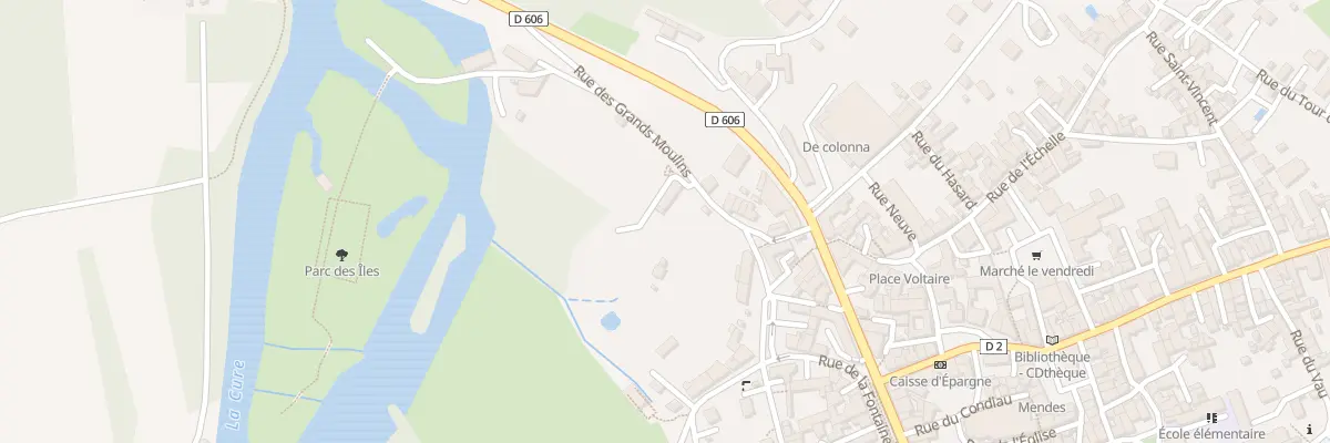 Plan du 9002 Rue des Grands Moulins à Vermenton