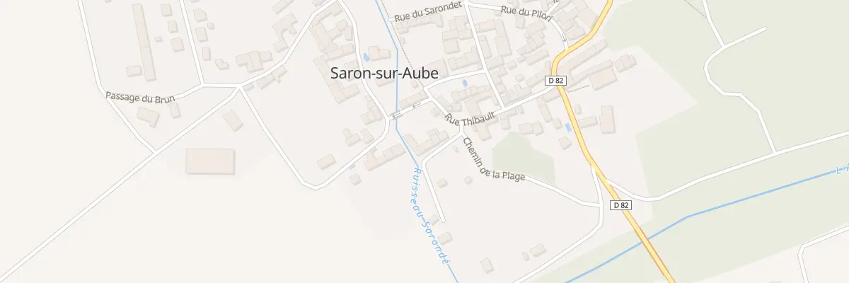 Plan du 1 Rue des Clos à Saron-sur-Aube