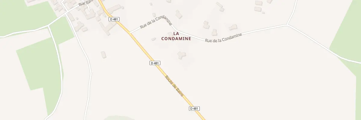 Plan du 8 Rue de la Condamine à Vergezac