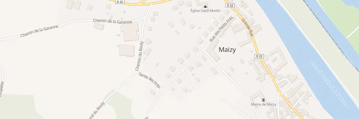 Plan du 18 Rue des Petits Prés à Maizy