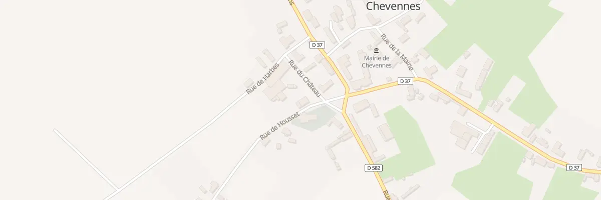 Plan du 1 Rue du Château à Chevennes