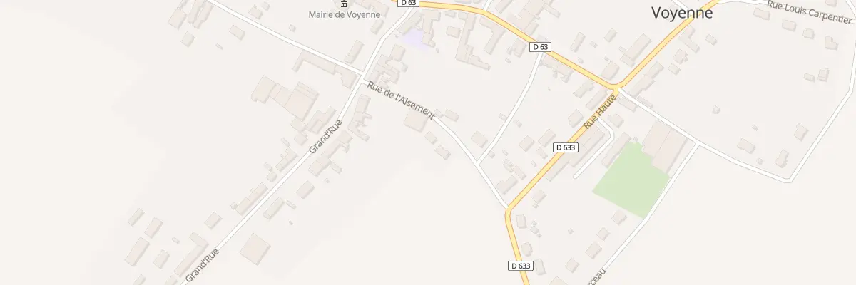 Plan du 2 Rue de l’Aisement à Voyenne