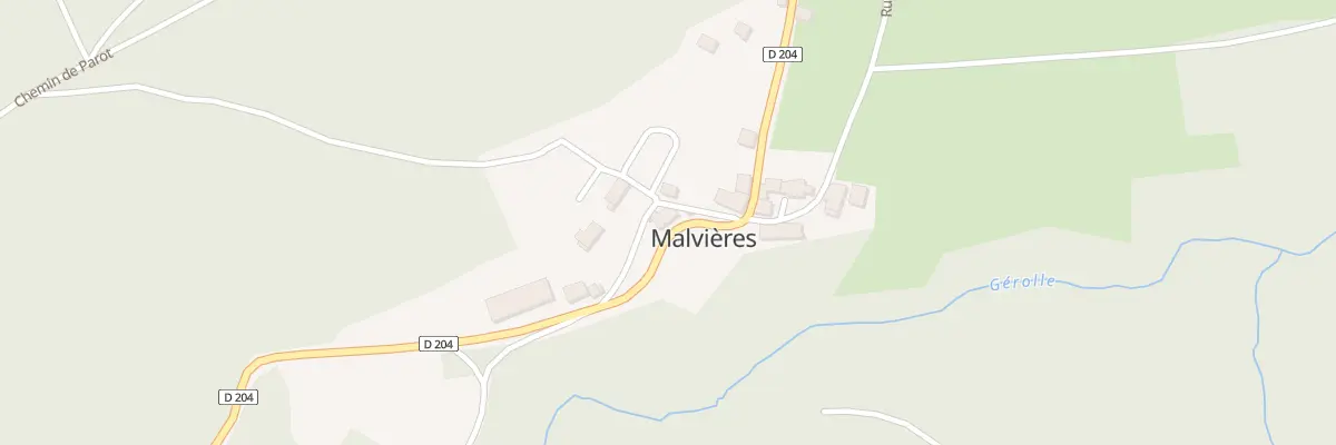 Plan du 5005 Le Bourg à Malvières