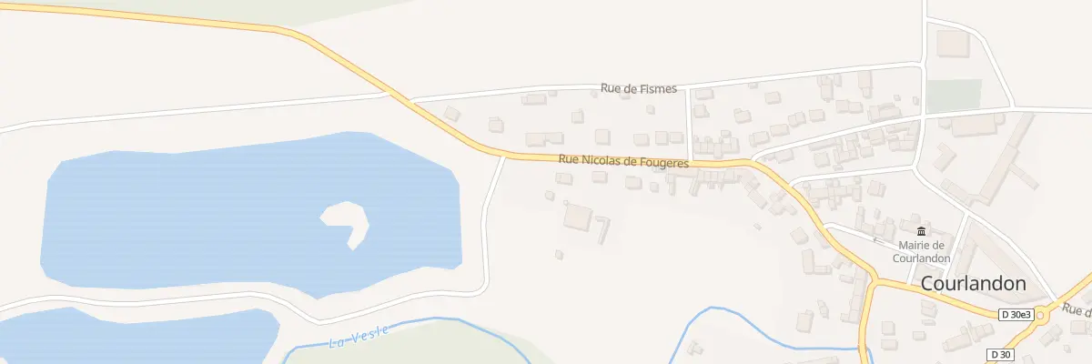Plan du 29 Rue Nicolas de Fougeres à Courlandon