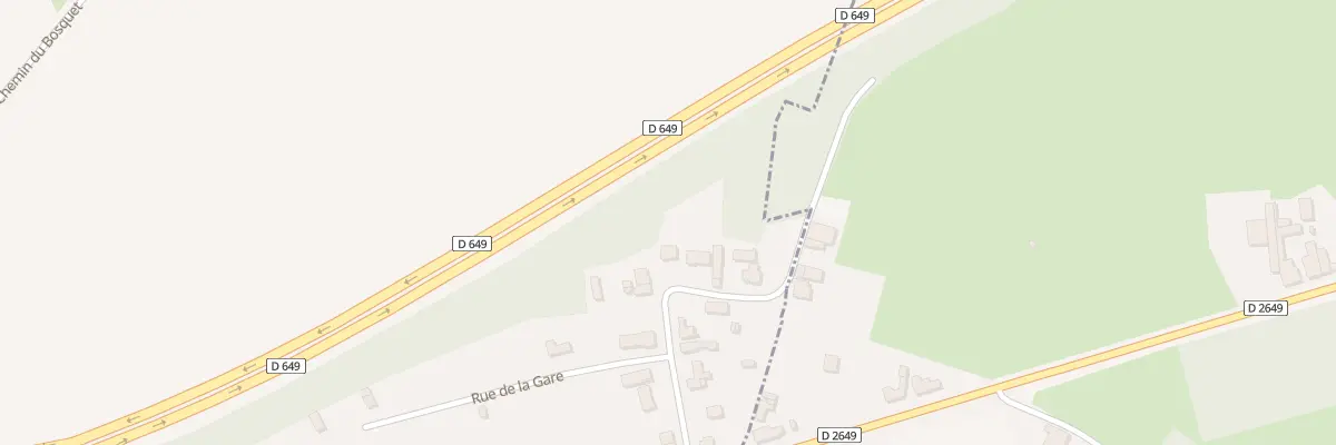 Plan du 13 Rue de la Gare à La Flamengrie