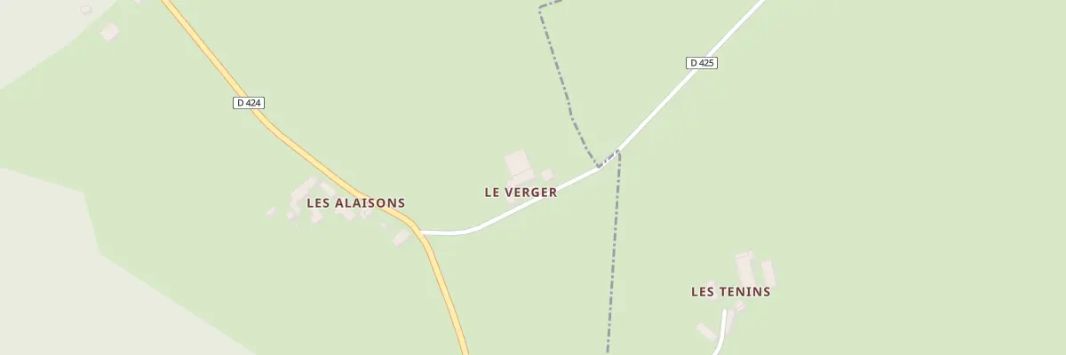 Plan du 5 Rte du Verger à Loddes