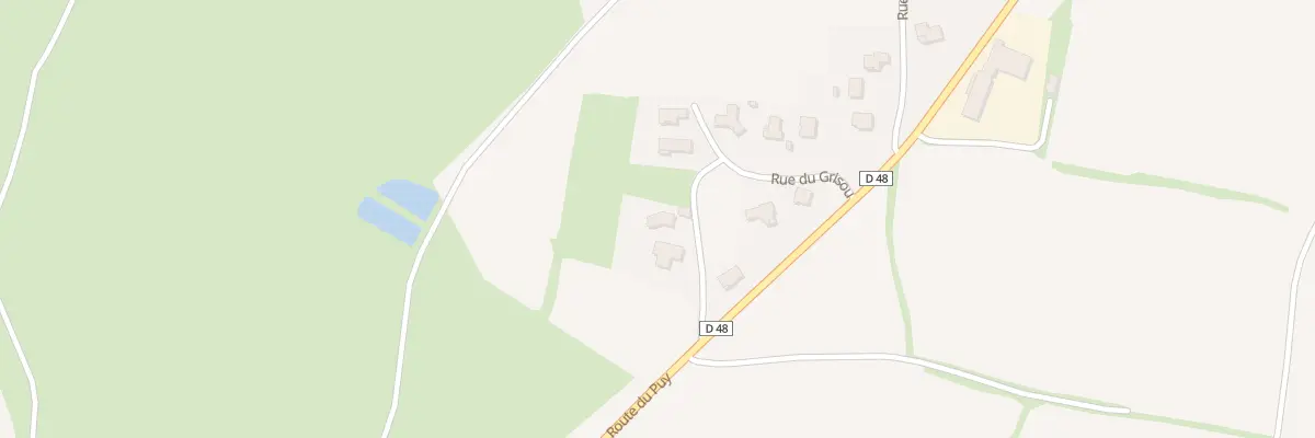 Plan du 16 Rue du Grisou à Vergezac