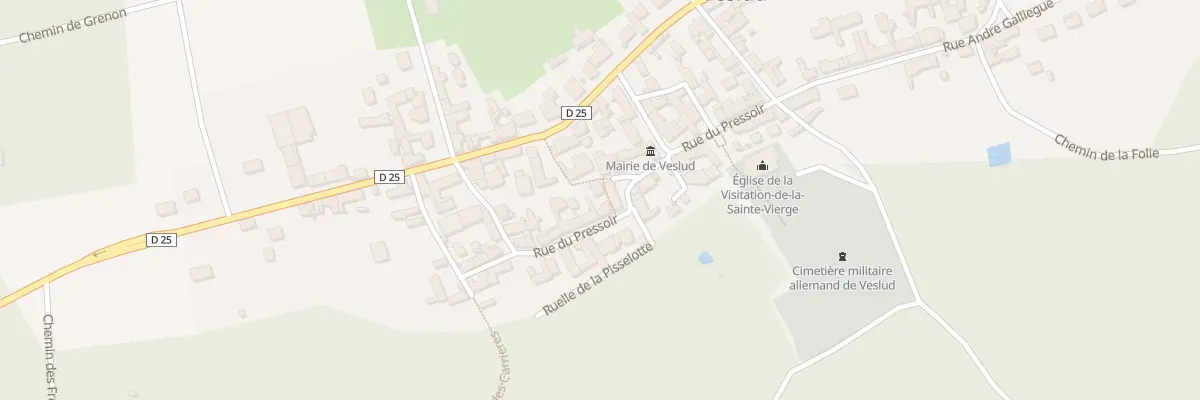 Plan du 1 Rue du Pressoir à Veslud