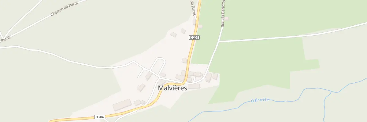 Plan du 5010 Le Bourg à Malvières