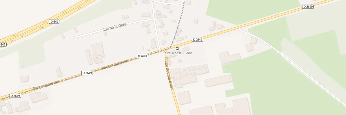 Plan du 75 N Rte Nationale à Saint-Waast