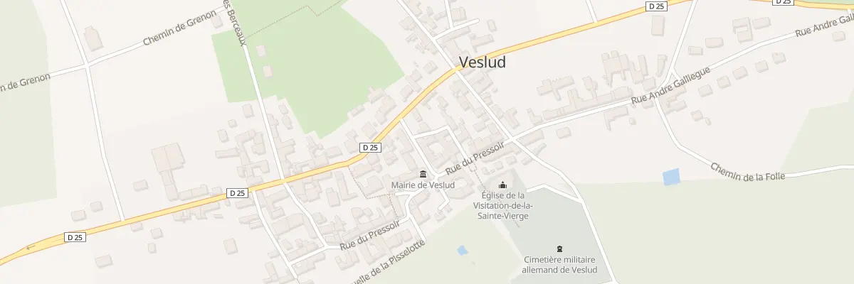 Plan du 3 Rue du Presbytère à Veslud