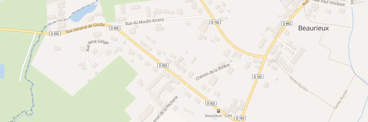 Plan du 12 Rue General de Gaulle à Beaurieux
