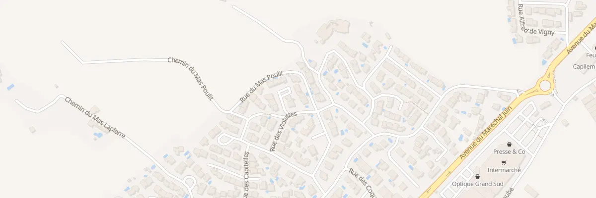 Plan du 29 Rue des Violettes à Frontignan