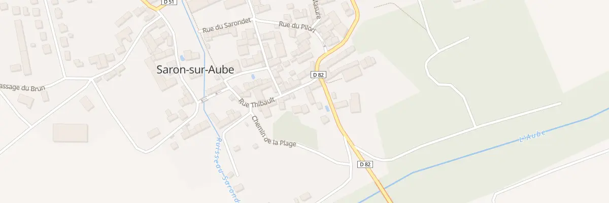 Plan du 4 Rue Thibault à Saron-sur-Aube