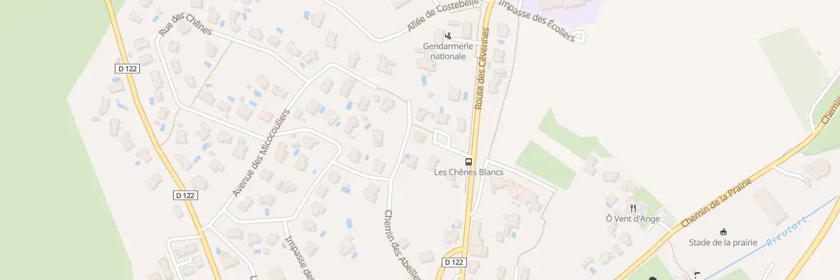 Plan du 4 Lot Chenes Blancs à Saint-Martin-de-Londres