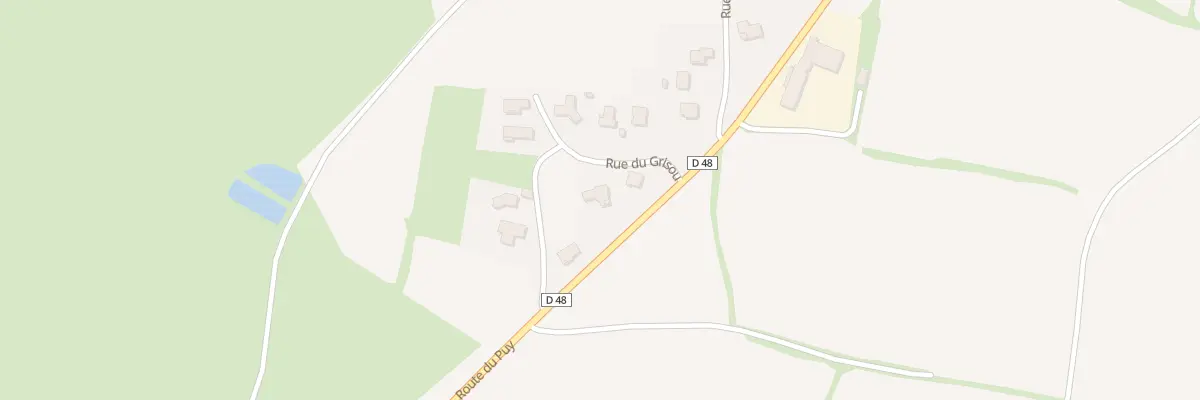 Plan du 5 Rue du Grisou à Vergezac