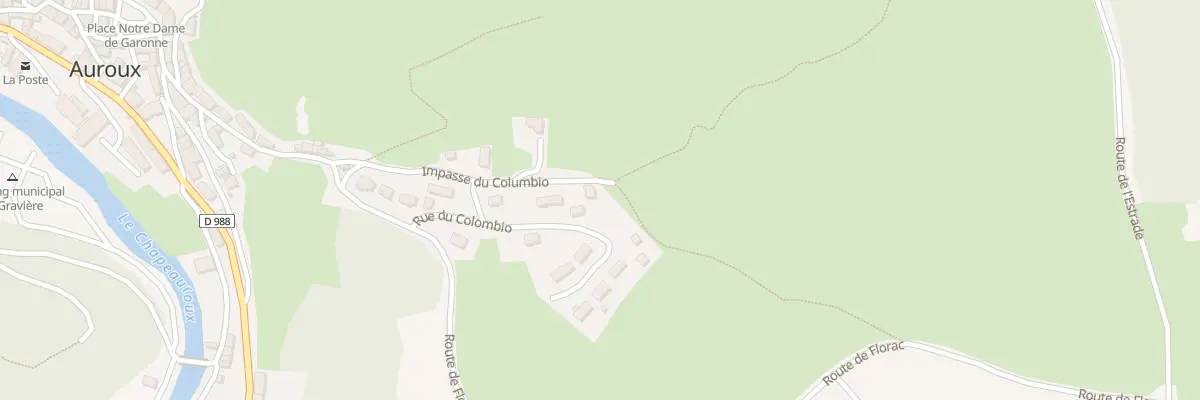 Plan du 12 Imp Columbio à Auroux