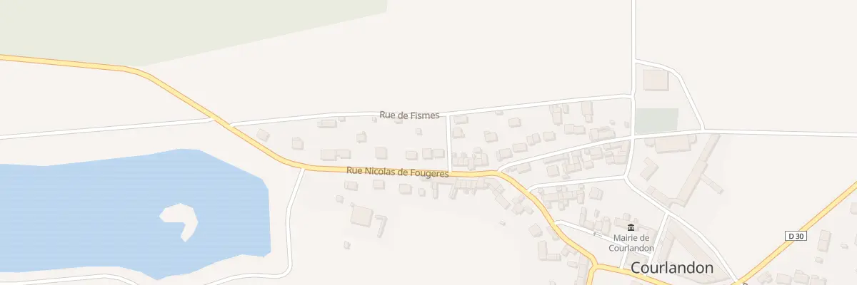 Plan du 14 Rue Nicolas de Fougeres à Courlandon