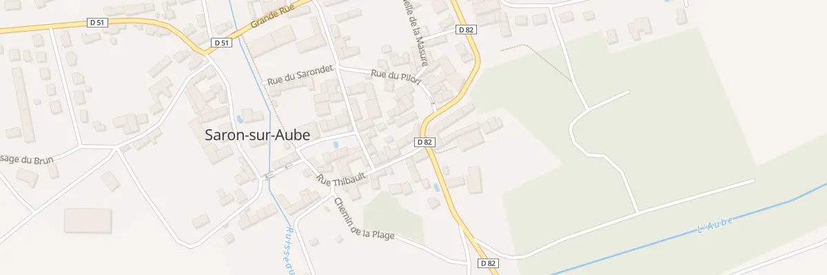 Plan du 1 Rue Thibault à Saron-sur-Aube