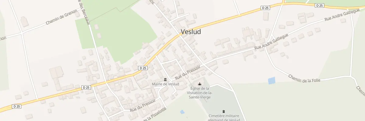 Plan du 1 Rue de l’Eglise à Veslud