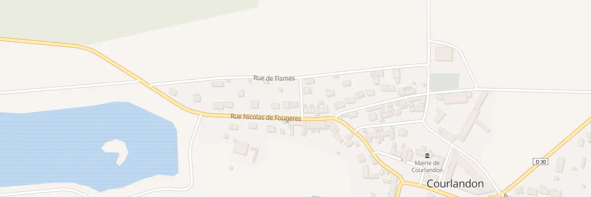 Plan du 12 Rue Nicolas de Fougeres à Courlandon