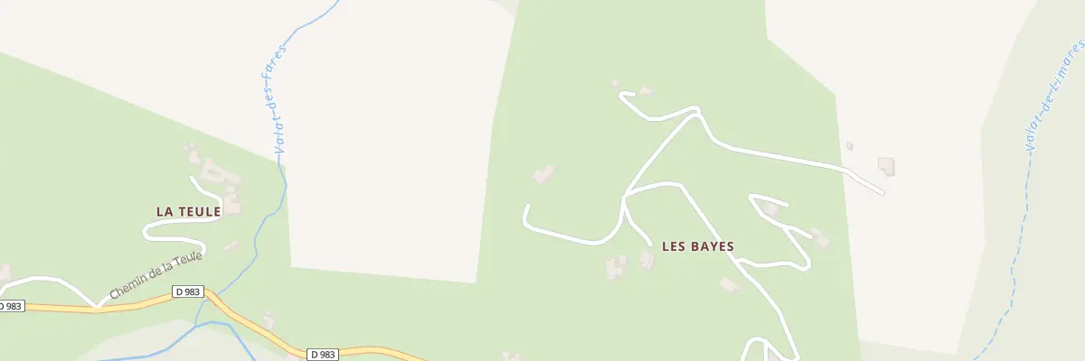 Plan du 5048 Les Bayes à Sainte-Croix-Vallée-Française