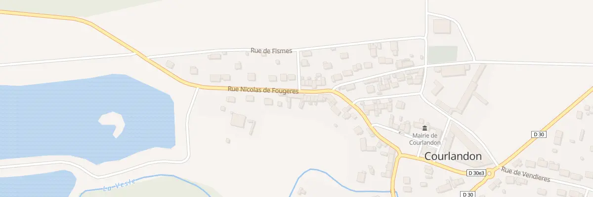 Plan du 11 Rue Nicolas de Fougeres à Courlandon