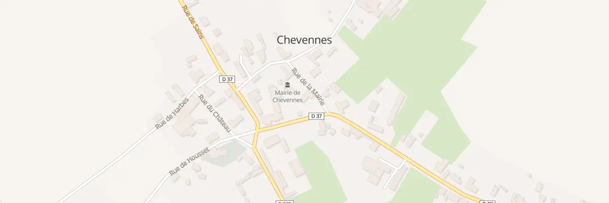 Plan du 1 Rue de la Mairie à Chevennes