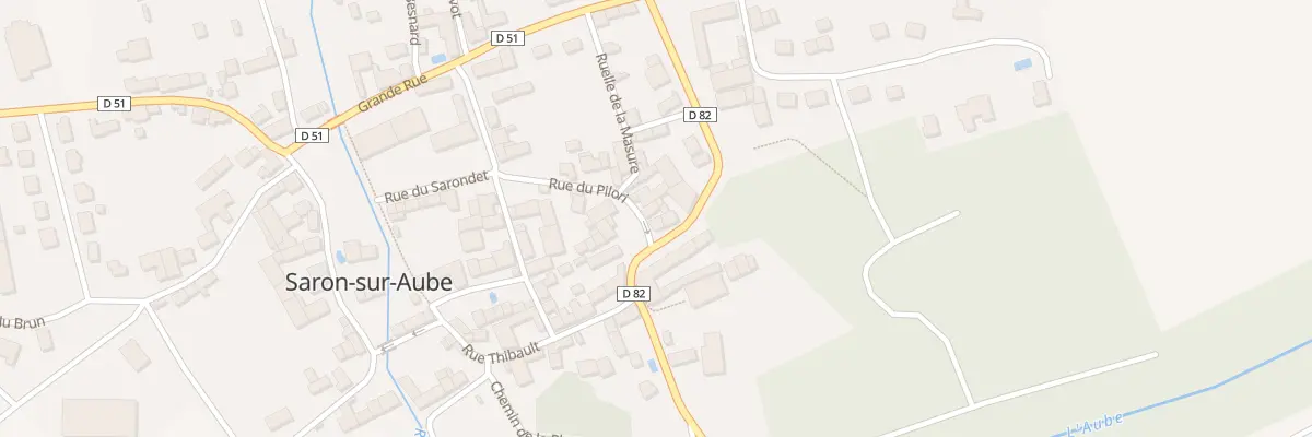 Plan du 13 Av du Château à Saron-sur-Aube