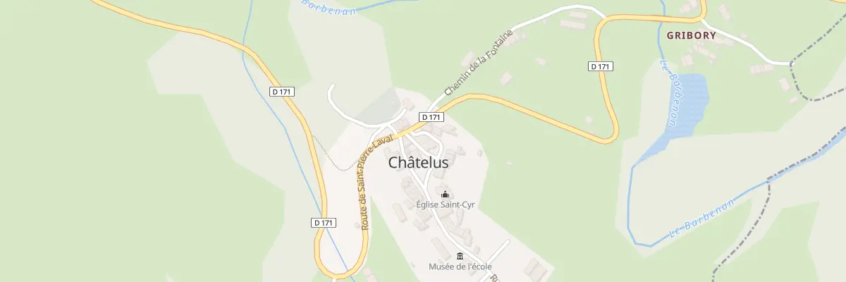 Plan du 7 Rue de l’Eglise à Châtelus