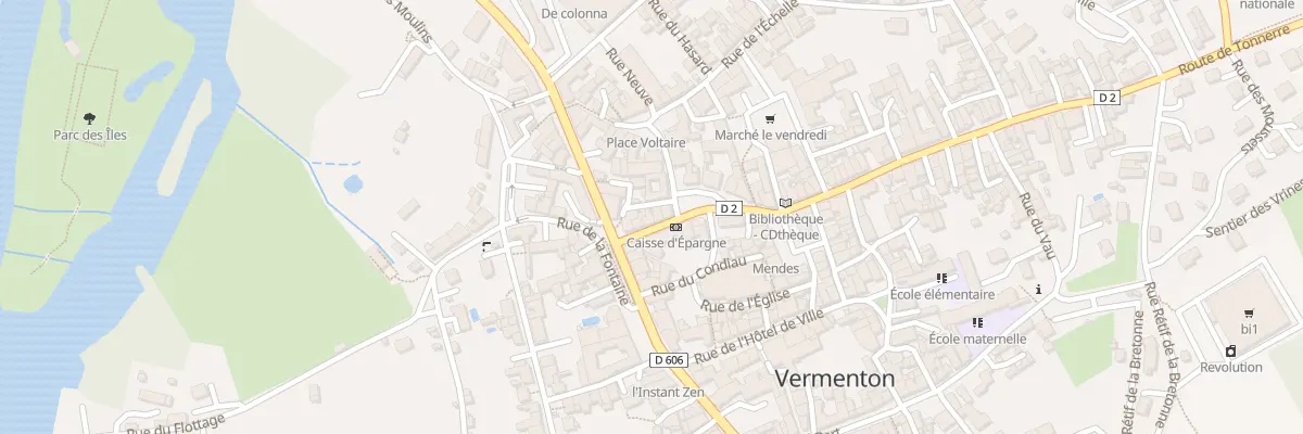Plan du 3 Rue du Gen Leclerc à Vermenton
