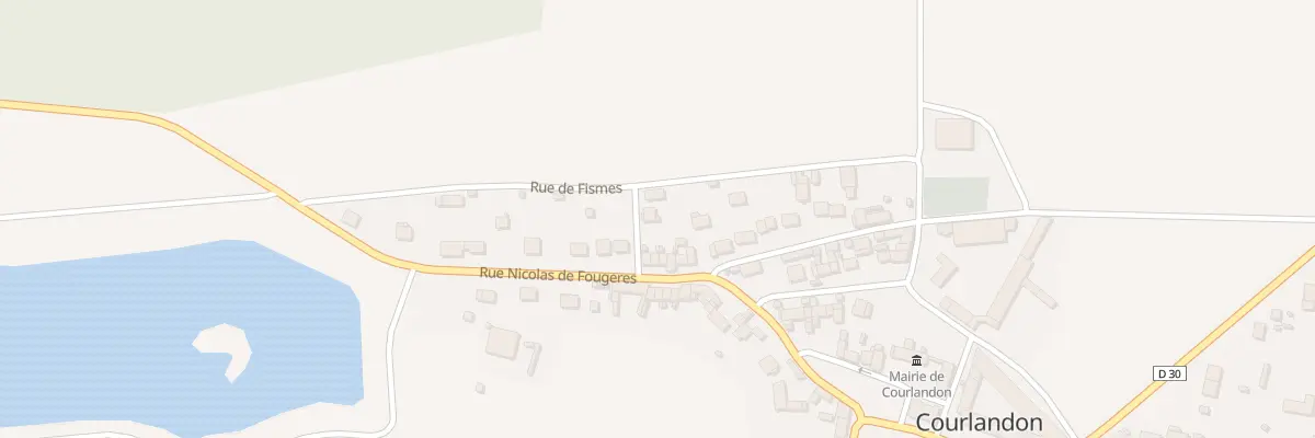 Plan du 2 Rue de la Fosse au Diable à Courlandon