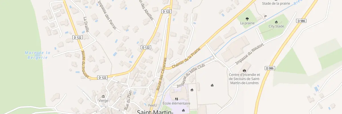 Plan du 11 Rte des Cévennes à Saint-Martin-de-Londres