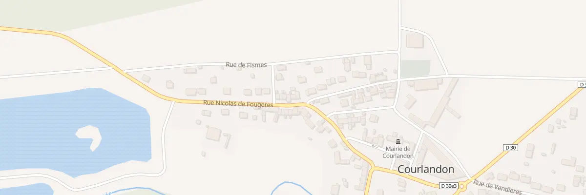 Plan du 2 Rue Nicolas de Fougeres à Courlandon
