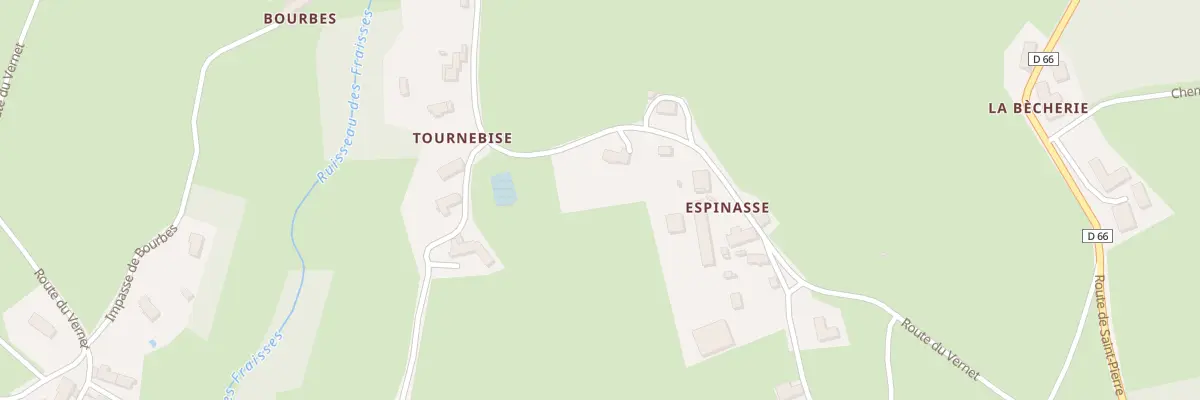 Plan du 5883 Espinasse à Job