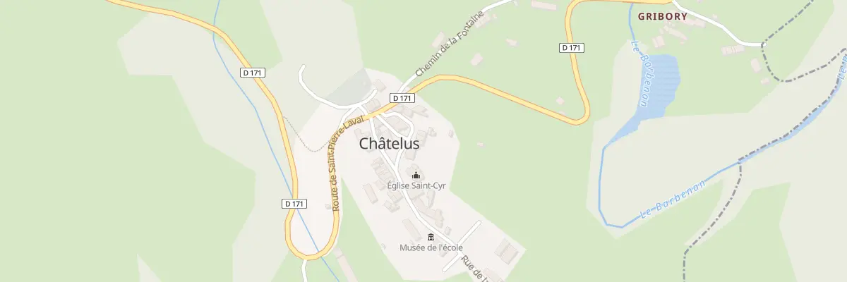 Plan du 6 Rue de l’Eglise à Châtelus