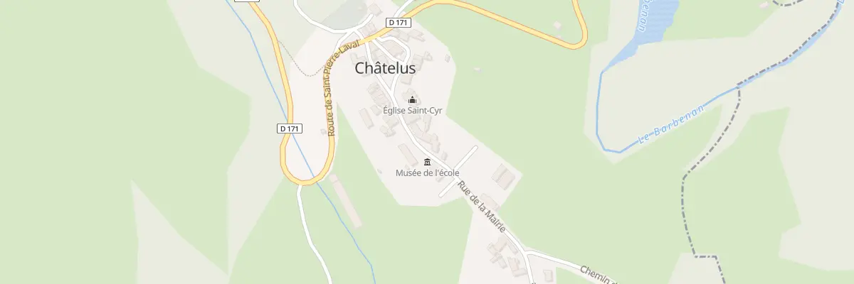 Plan du 15 Rue de la Mairie à Châtelus