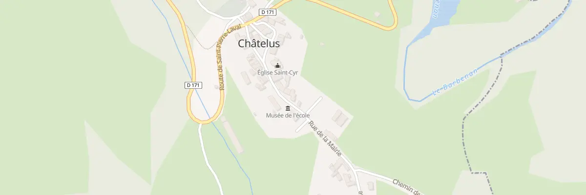 Plan du 17 Rue de la Mairie à Châtelus