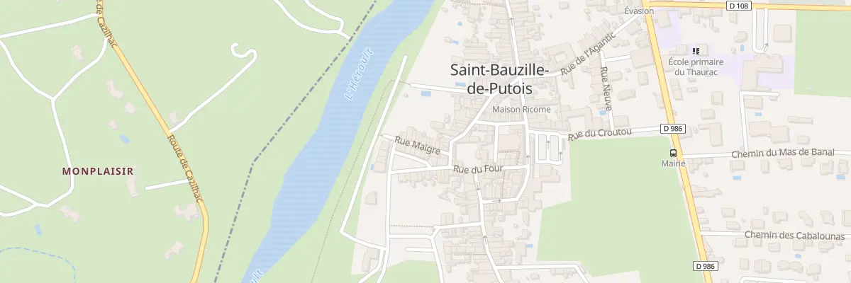 Plan du 34 Rue Maigre à Saint-Bauzille-de-Putois