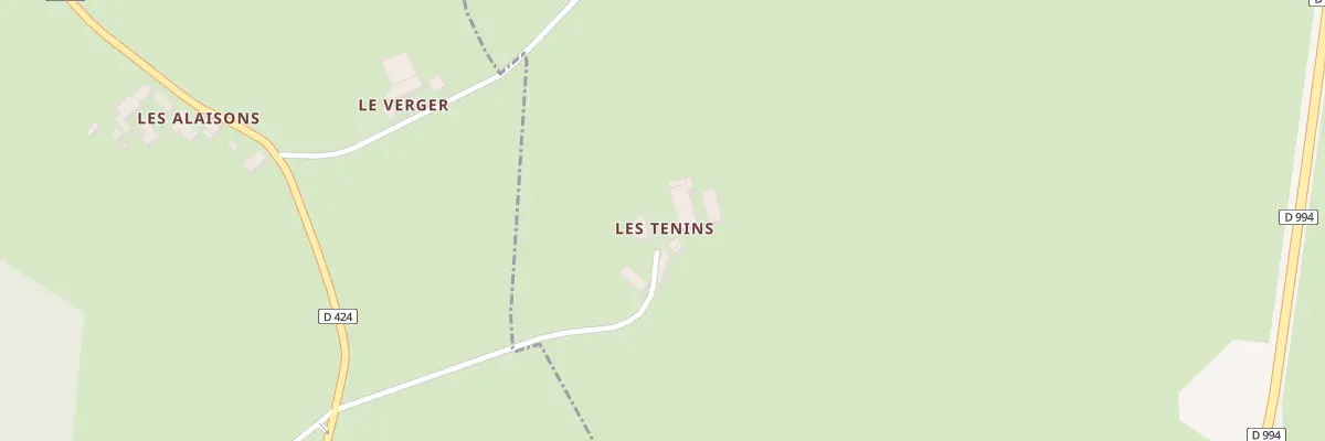 Plan du 5039 Les Tenins à Barrais-Bussolles