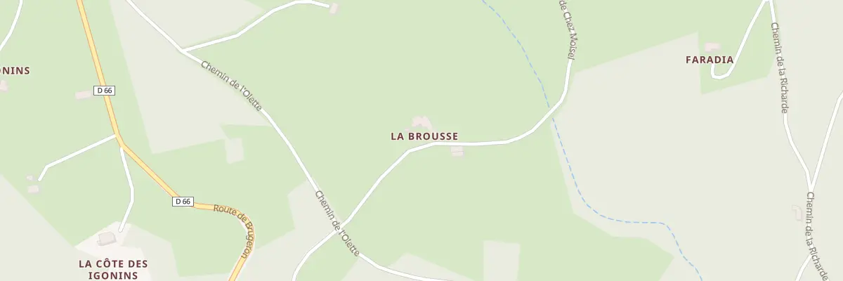 Plan du 5025 La Brousse à Saint-Pierre-la-Bourlhonne