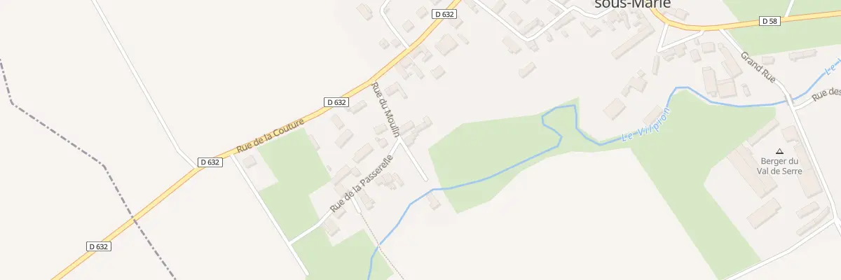 Plan du 3 Rue du Moulin à Marcy-sous-Marle