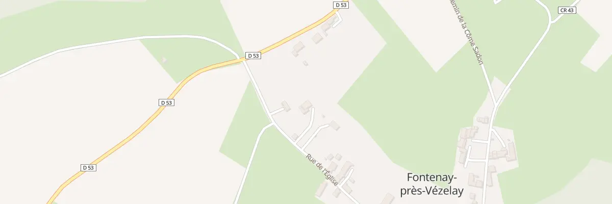Plan du 30 Rue de l’Eglise à Fontenay-près-Vézelay