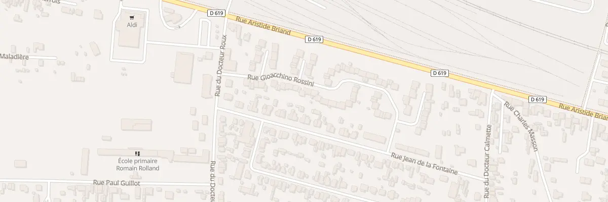 Plan du 16 Rue Rossini à Romilly-sur-Seine