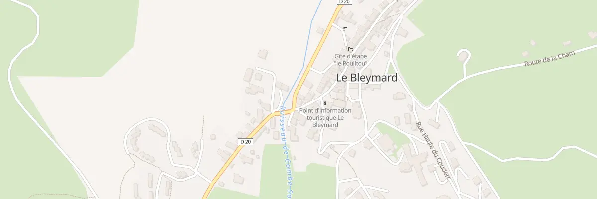 Plan du 629 Rte du Mont Lozère à Mont Lozère et Goulet