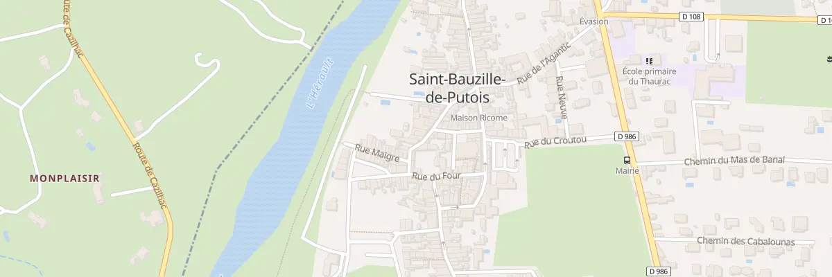 Plan du 22 Rue du Pin à Saint-Bauzille-de-Putois