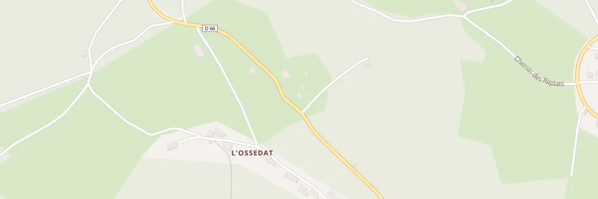 Plan du 5167 L’Ossedat Est à Saint-Pierre-la-Bourlhonne