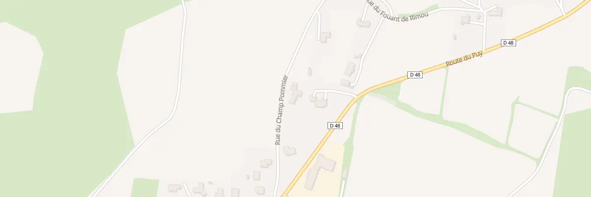 Plan du 6 Rue du Champ Pommier à Vergezac