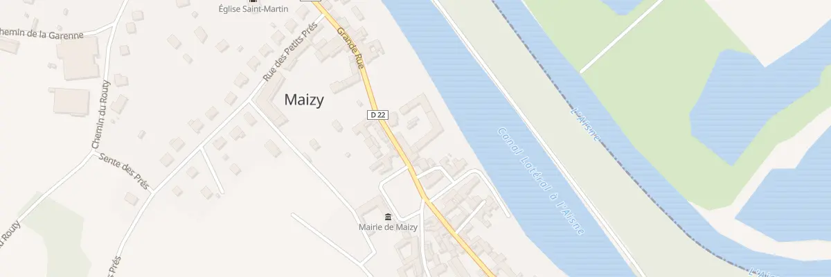 Plan du 2 Gr Grand Rue à Maizy