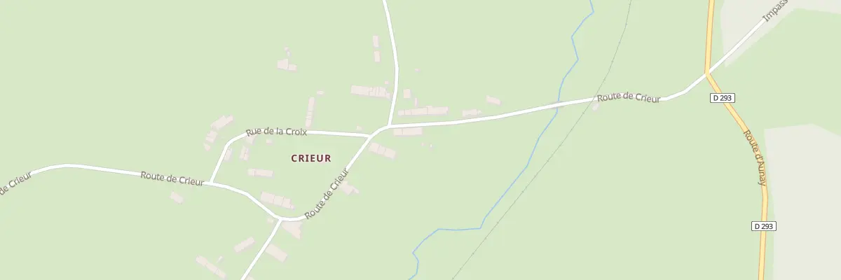 Plan du 2008 Rte de Crieur à Aunay-en-Bazois